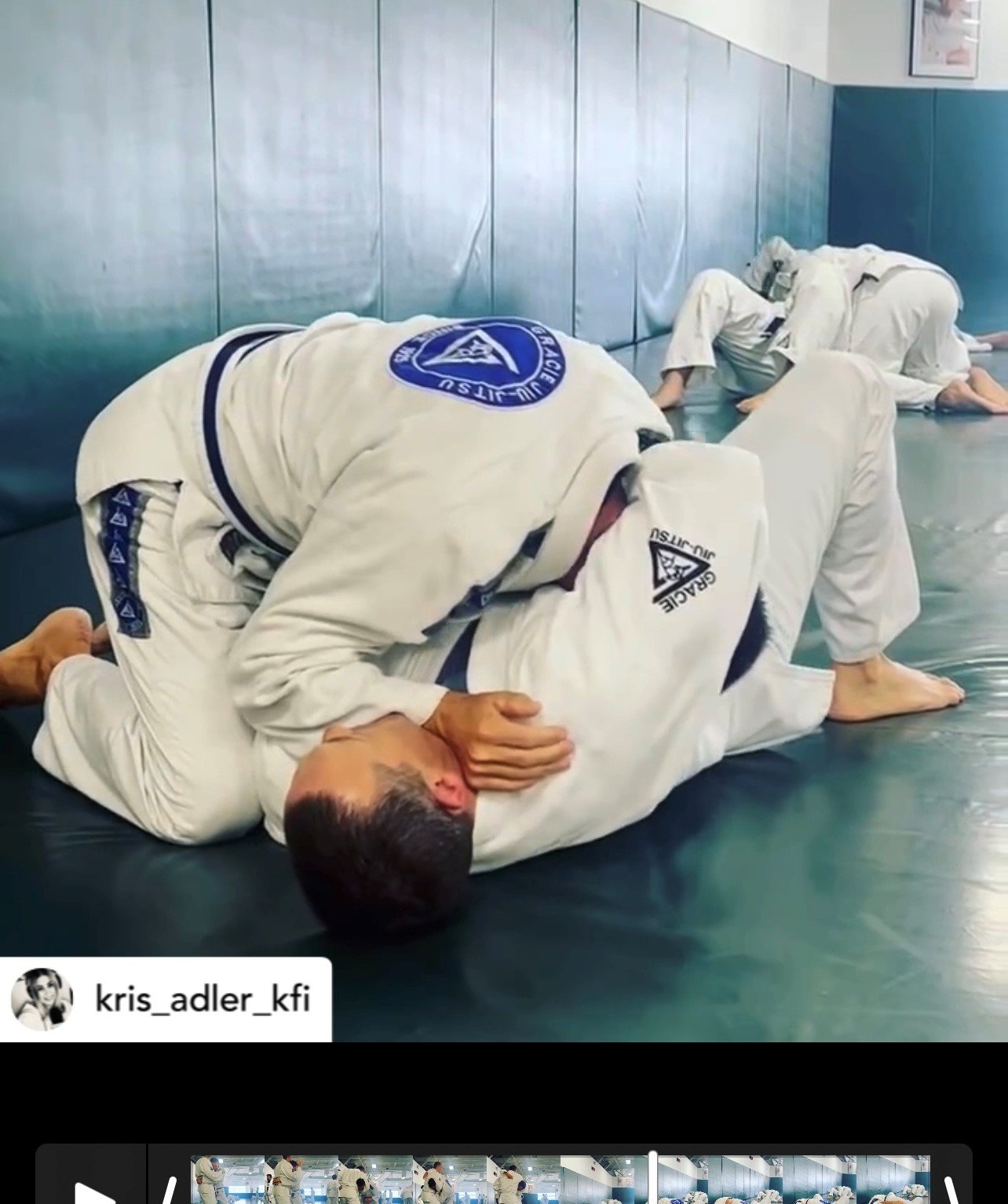 Male fighting with another male